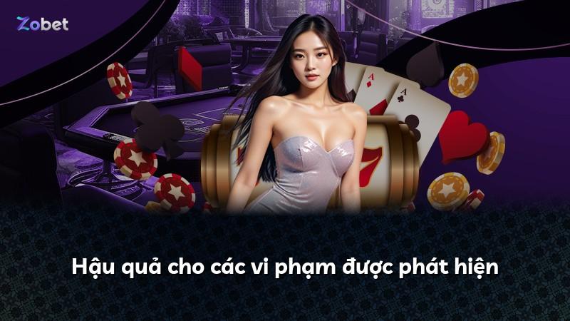 Hậu quả cho các vi phạm được phát hiện